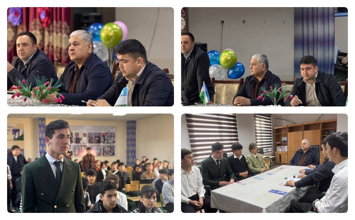 Qo‘shko‘pir tuman Savdo-sanoat palatasi rahbari M.Egamov hamda tuman  Kambag’allikni qisqartirish va bandlik bo’limi rahbari X.Saidov Qo‘shko‘pir tuman 1-son texnikum o'quvchilari bilan suhbat olib bordi