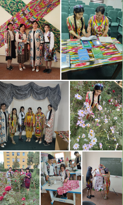 Qo'shko'pir tuman 1-son kasb-hunar maktabida  "Xon atlas - milliylik timsoli" shiori ostida festival  o'tkazildi
