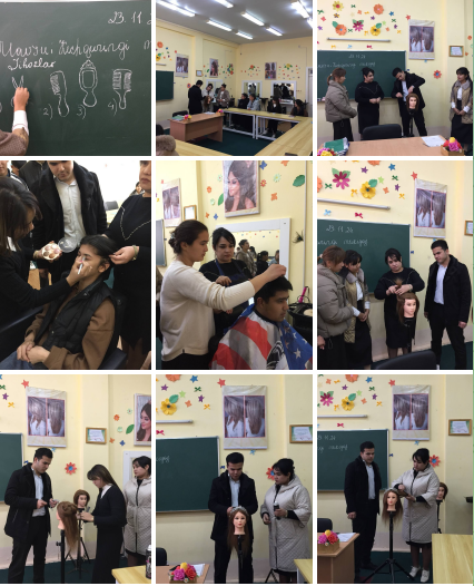 Qo‘shko‘pir tuman 1-son kasb-hunar maktabining "Sartarosh(modeler)" kasbi bo‘yicha talabalar uchun PF-158 ijrosi yuzasidan  "Kasbga yo‘naltirish markazlari" moddiy texnik bazasidan samarali foydalanish maqsadida hamkorlikda o‘quv